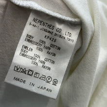 画像をギャラリービューアに読み込む, NEEDLES ニードルズ Charcoal別注 ND Papillon Patch Tシャツ M ホワイト KP425 14756
