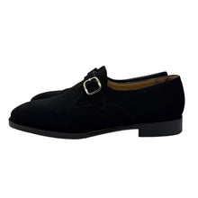 画像をギャラリービューアに読み込む, F.lli Giacometti フラテッリジャコメッティ FG498 SINGLE MONK STRAP SHOES シングルモンクストラップスエードスーパーバックレザーシューズ 41 14092
