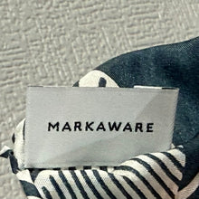 将图片加载到图库查看器，MARKAWARE マーカウェア 22AW BRATAC SILK KAWAMATA NARROW SCALF SHORT Leaf Bluegray ブラタク シルクナローショートスカーフ A22B-10AC01C F ブルー 15595
