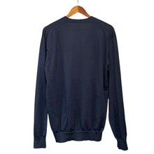 Lade das Bild in den Galerie-Viewer, BATONER バトナー Essential SUPERIOR HIGH GAUGE MERINO V CARDIGAN ウールカーディガン BN-FU-003 4 ネイビー 15860
