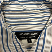 이미지를 갤러리 뷰어에 로드 , COMME des GARCONS HOMME DEUX コムデギャルソンオムドゥ 13AW チェックストライプマルチパターンコットンブロードシャツ
