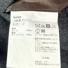 将图片加载到图库查看器，kolor カラー 24AW ウールワイドスラックスパンツ 24WCM-P13111 2 グレー 15317
