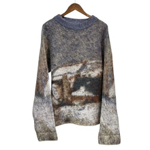 将图片加载到图库查看器，SHINYAKOZUKA シンヤコズカ 24AW GAUGUIN オーバーサイズシャギーニット 2402SK101 M ブルー 15080
