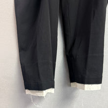 Lade das Bild in den Galerie-Viewer, S'YTE by yohji yamamoto サイト ヨウジヤマモト WASHER FINISHED WOOL GABARDINE 2-TUCK PANTS カットアウトウールギャバジンパンツ UY-P01-101 3 ブラック 15824

