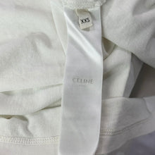 이미지를 갤러리 뷰어에 로드 , CELINE セリーヌ フランス製 ロゴプリントTシャツ 2X764671Q.01EA XXS ホワイト 15427
