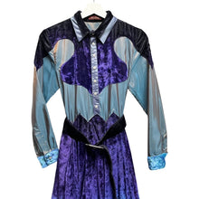 画像をギャラリービューアに読み込む, ha | za | ma ハザマ 2021SC 極楽上等の華やぐワンピース S パープル 68
