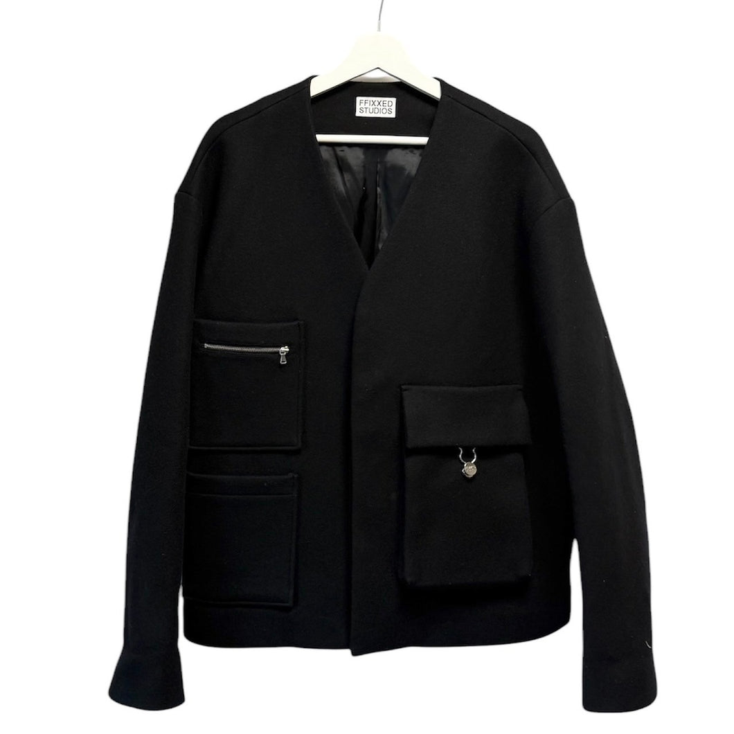 FFIXXED STUDIOS フィックスステュディオス 19AW UTILITY JACKET ウールノーカラージャケット AW19-MC09 13957