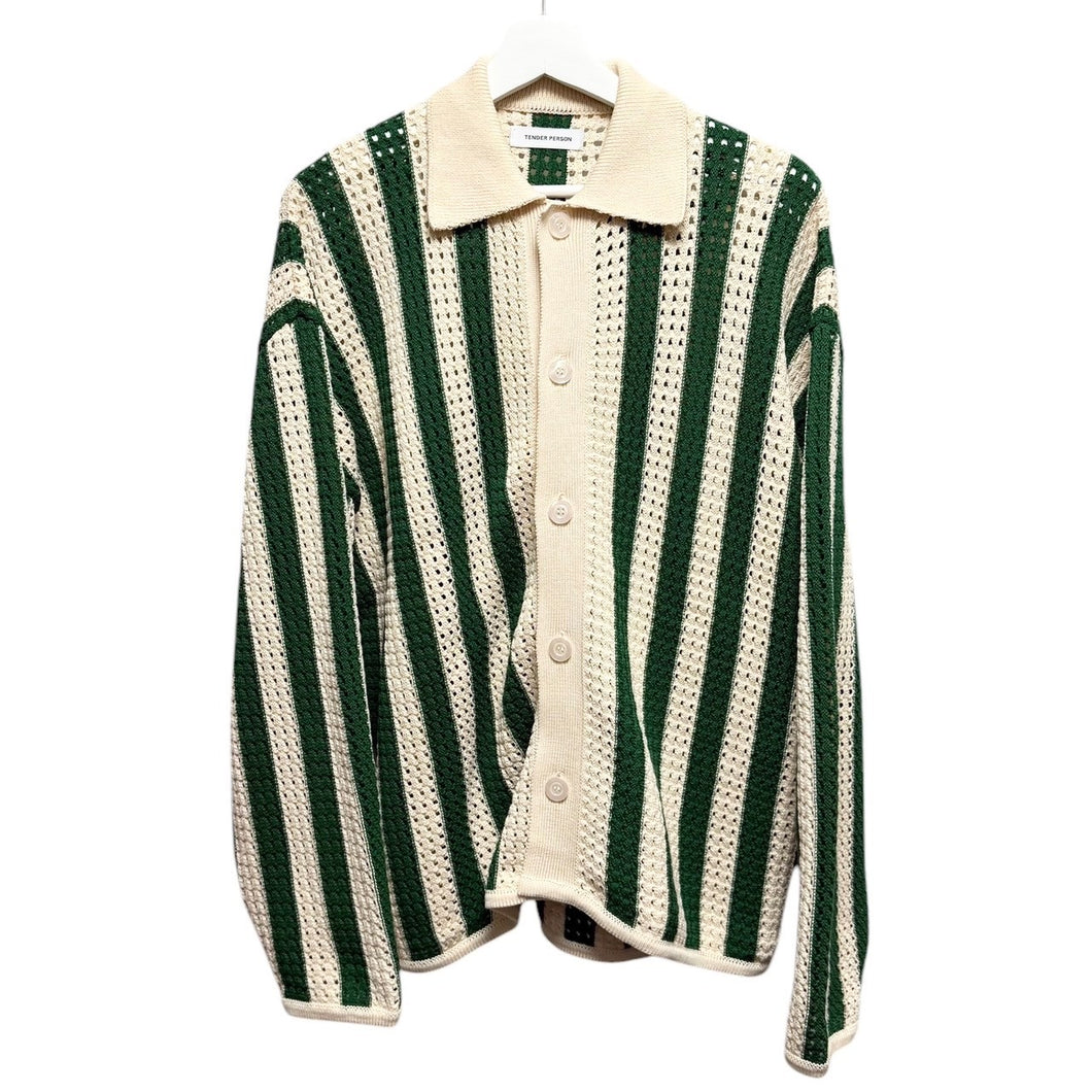 TENDER PERSON テンダーパーソン 24SS STRIPE KNIT CARDIGAN ストライプニットカーディガン NL-TO-1202 14035