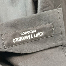 将图片加载到图库查看器，Yohji Yamamoto POUR HOMME ヨウジヤマモトプールオム 25SS 2枚衿コットンロングオーバーシャツ HP-B07-002 3 ブラック 15278
