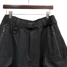 画像をギャラリービューアに読み込む, Y-3 ワイスリー WASH TW SHORTS ウォッシュツイルワイドショートパンツ IN8718 S ブラック 14890
