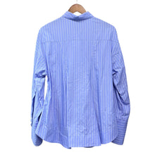 Lade das Bild in den Galerie-Viewer, ENFOLD エンフォルド 26SS LUFFA FORM SHIRT ストライプシャツ 300JS430-1111 38 ブルー 15558
