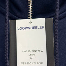 Load image into Gallery viewer, LOOPWHEELER×PEANUTS ループウィラー ピーナッツ 12AW スヌーピーデザインジップアップパーカー M ネイビー 15619
