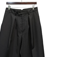 画像をギャラリービューアに読み込む, stein シュタイン EX WIDE TAPERED TROUSERS ワイドテーパードスラックスパンツ ST.204-1 S ブラック 15079
