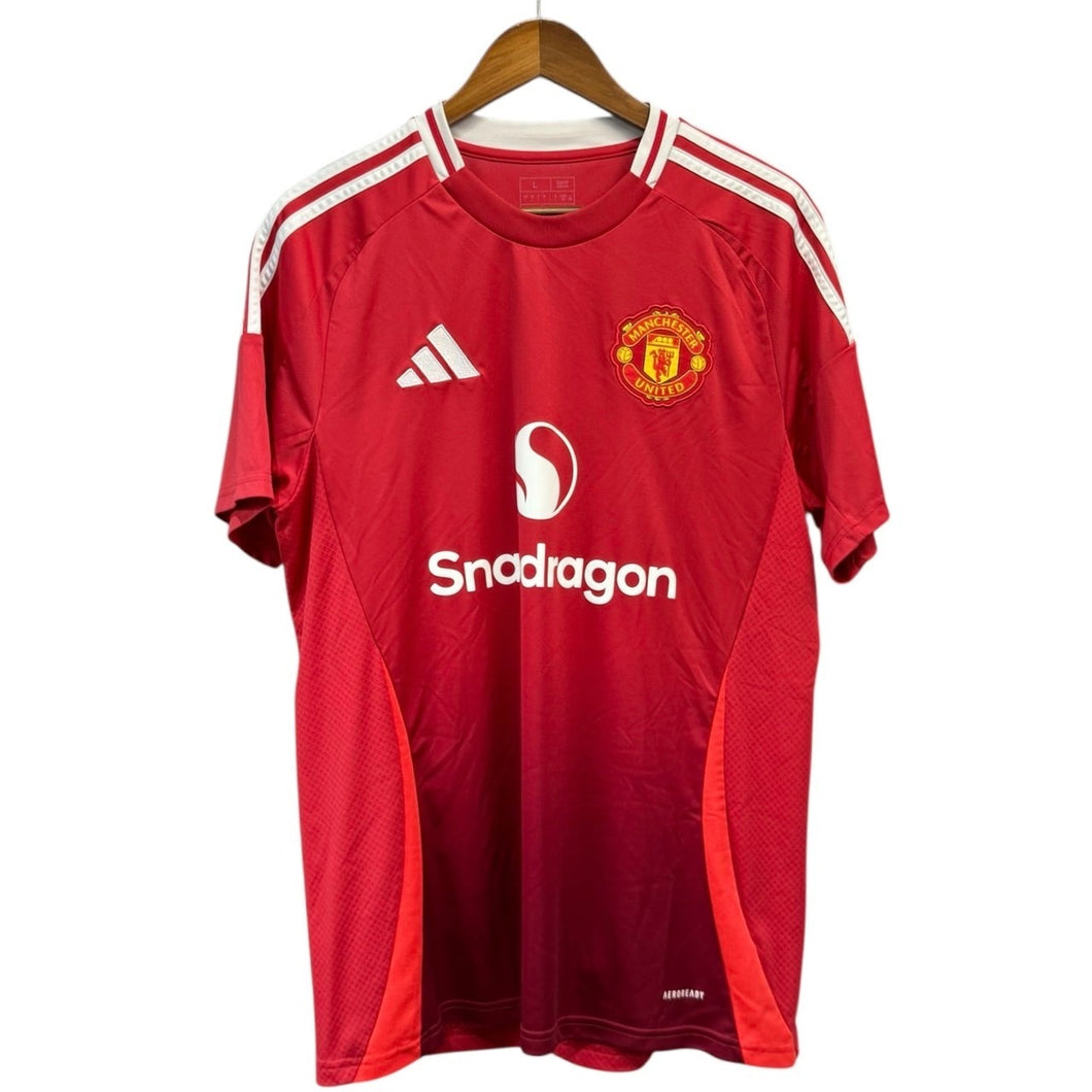 adidas アディダス マンチェスターユナイテッド 24/25 ホームユニフォーム Tシャツ IU1397 2XL レッド 14748