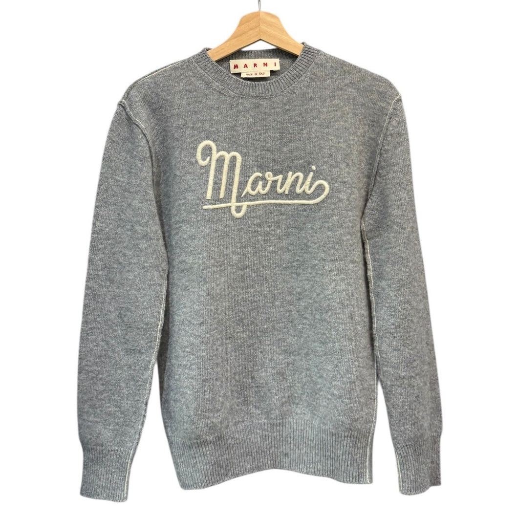 MARNI マルニ ウールロゴニットセーター GCMD0283Q0 40 グレー 14783