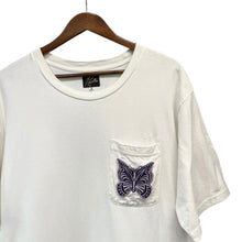画像をギャラリービューアに読み込む, NEEDLES ニードルズ Charcoal別注 ND Papillon Patch Tシャツ M ホワイト KP425 14756
