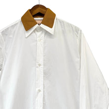 画像をギャラリービューアに読み込む, PLAN C プランシー つけ襟オーバーサイズコットンポプリンシャツ 36 ホワイト 14688

