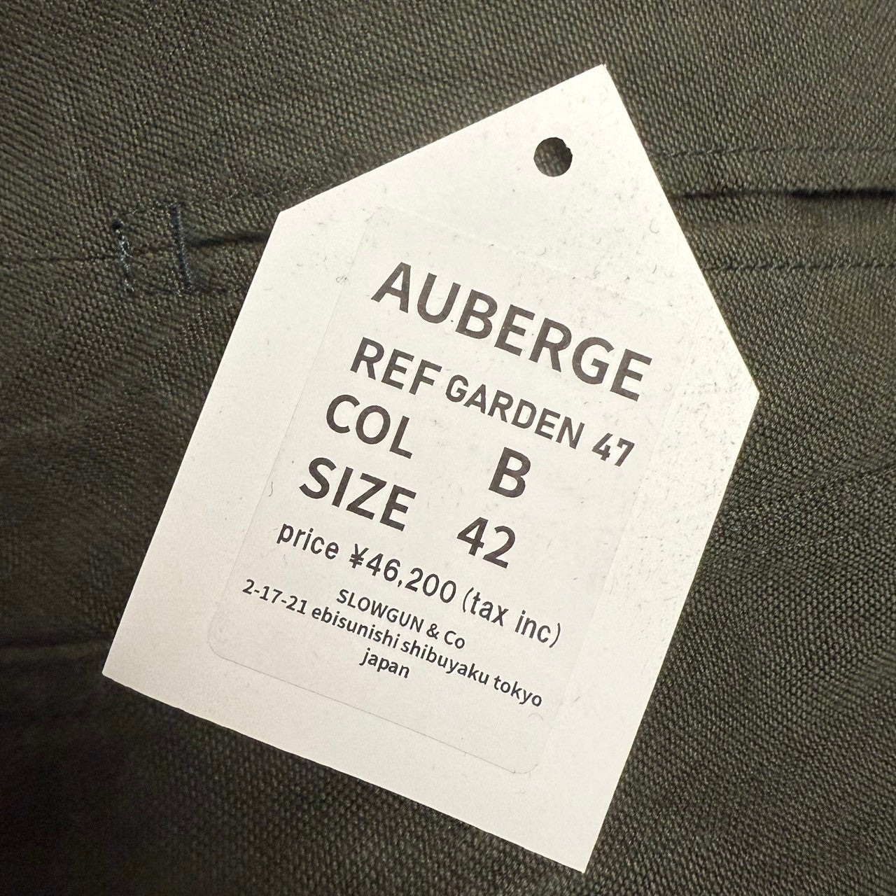 이미지를 갤러리 뷰어에 로드 , AUBERGE オーベルジュ GARDEN 47 M-47 コットンリネンカーゴパンツ 14132