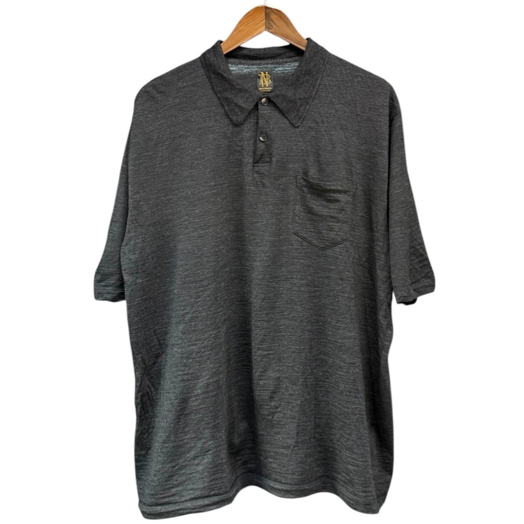 BATONER バトナー 25SS ポケット付きウールニットポロシャツ BN-25SM-104 4 グレー 14868