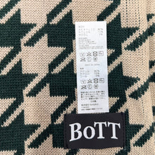 이미지를 갤러리 뷰어에 로드 , BOTT ボット 24AW HOUNDSTOOTH HOODED SCARF ハウンドトゥースフーデットスカーフ マフラー F ナチュラル 15426
