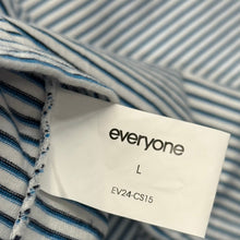 画像をギャラリービューアに読み込む, everyone エブリワン 24SS Gimme Five everyone border tee ボーダーTシャツ EV24-CS15 L ブルー 15078
