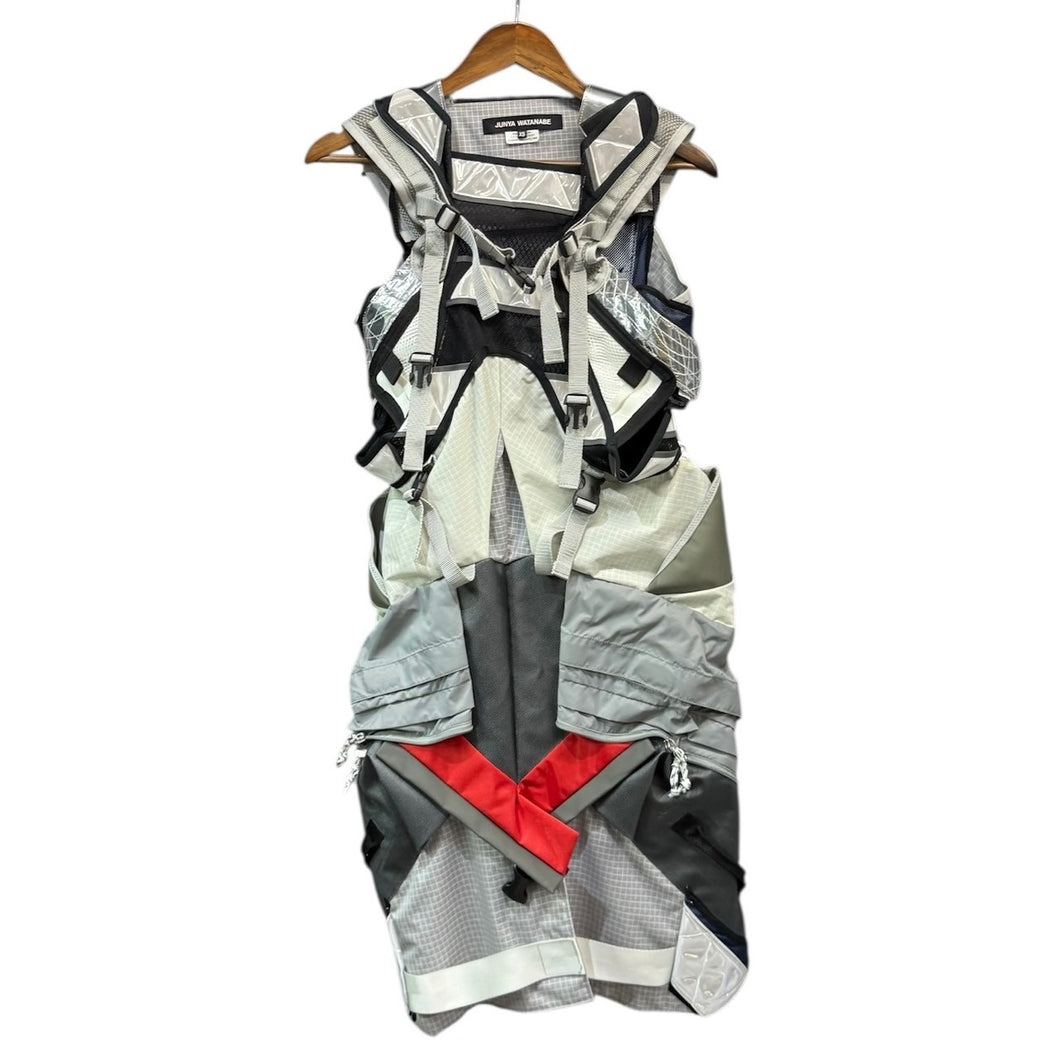 JUNYA WATANABE ジュンヤワタナベ 25SS バックパックカスタマイズドレスワンピース JO-O004 XS グレー 14831