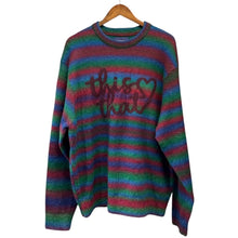 画像をギャラリービューアに読み込む, thisisneverthat ディスイズネバーザット 25AW Heart Logo knit Sweater Multi ハートロゴジャカードアートワークニット L ミックス 15687
