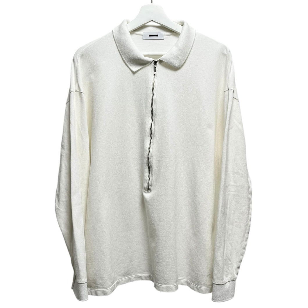 REVERBERATE リバーバレイト ZIP LONG SLEEVE POLO ジップロングスリーブポロシャツ