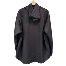 Load image into Gallery viewer, OVERCOAT オーバーコート 23AW Hooded Wool Shirt フードウールシャツ F23T011-NKWS 1 ブラック 15307
