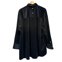 画像をギャラリービューアに読み込む, nagonstans ナゴンスタンス 25AW unbalance shirt アンバランスコーデュロイシャツ 470IA830-1231 M ブラック 15263
