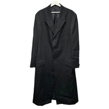 이미지를 갤러리 뷰어에 로드 , Yohji Yamamoto POUR HOMME ヨウジヤマモトプールオム 23SS GABARDINE W-DOUBLE BODY PEAKED JACKET ウールギャバジンロングジャケット HZ-J27-100
