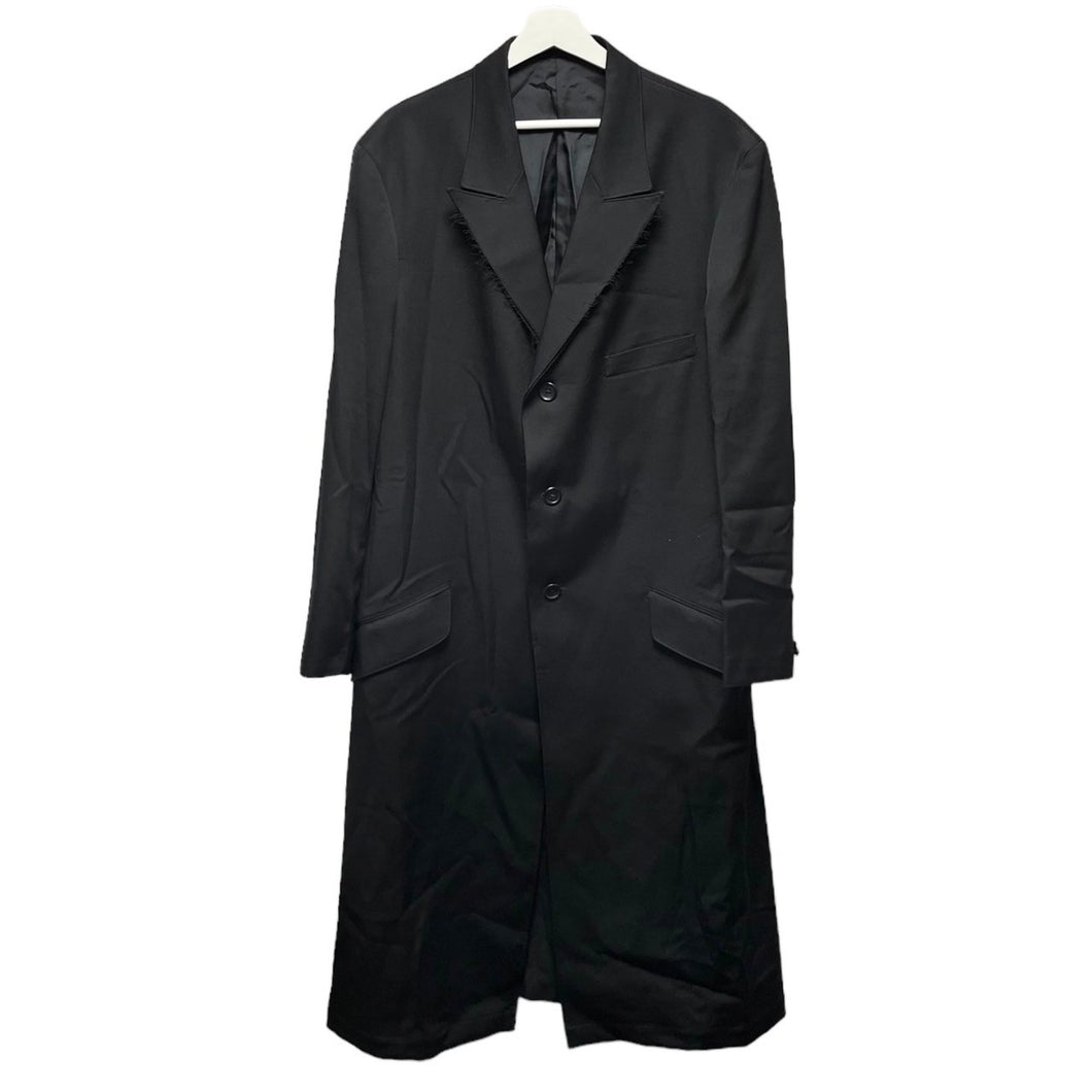 Yohji Yamamoto POUR HOMME ヨウジヤマモトプールオム 23SS GABARDINE W-DOUBLE BODY PEAKED JACKET ウールギャバジンロングジャケット HZ-J27-100