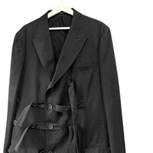 画像をギャラリービューアに読み込む, Yohji yamamoto POUR HOMME ヨウジヤマモトプールオム 24AW RAYON DENIM W BELT JACKET ベルトジャケット HO-J96-535 14272
