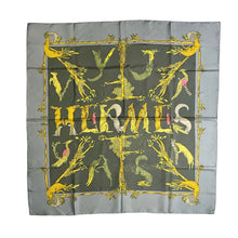 将图片加载到图库查看器，HERMES エルメス カレ90 スカーフ ANIMAL ALPHAET
