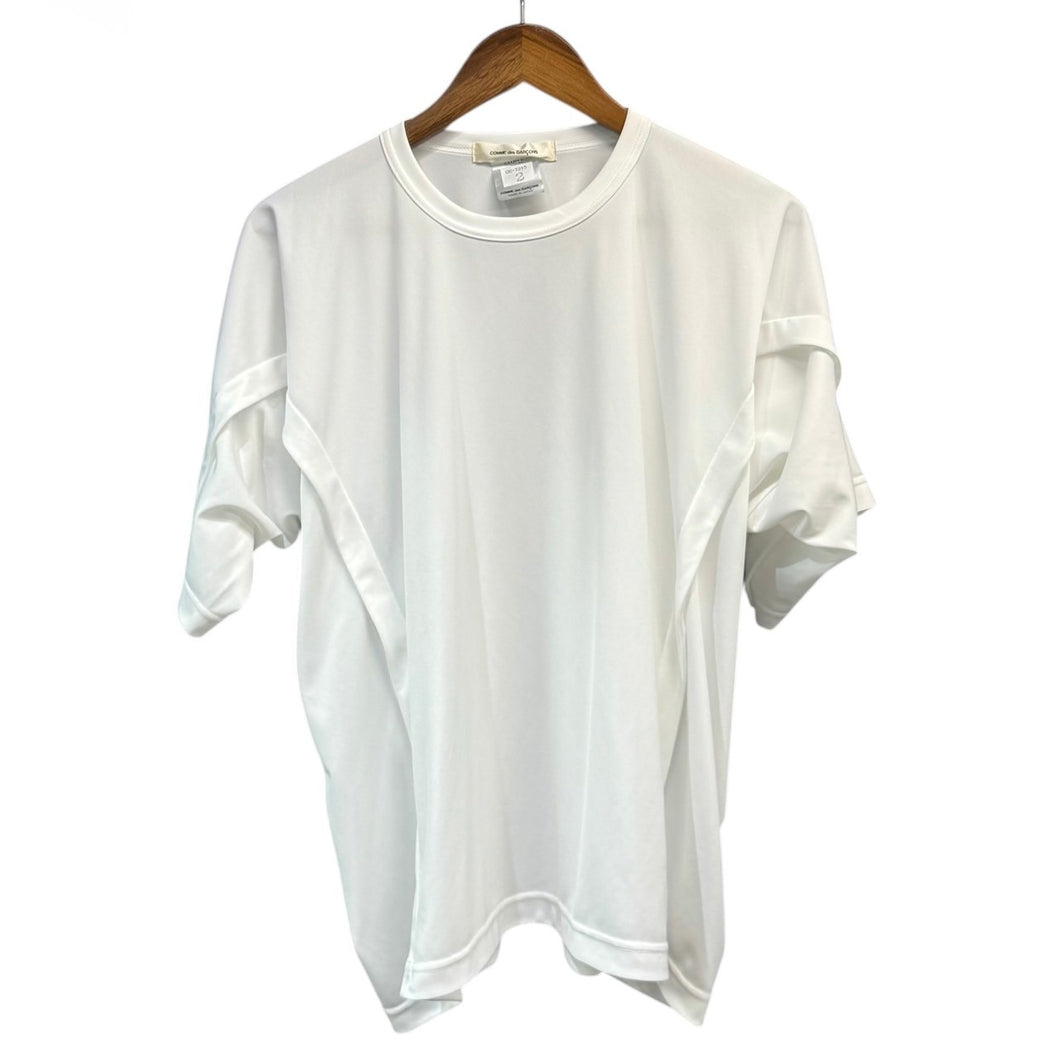COMME des GARCONS コムデギャルソン 24SS SAMPLE サンプル ポリエステルジャージーデザインTシャツ GM-T015 2 ホワイト 14829