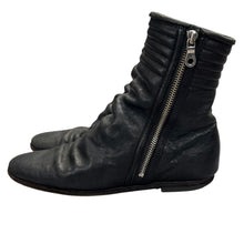 이미지를 갤러리 뷰어에 로드 , MIHARA YASUHIRO ミハラヤスヒロ SOSU 08SS Wrinkled Boots サイドジップレザーブーツ  83120800 25cm ブラック 15470
