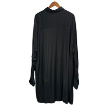 Lade das Bild in den Galerie-Viewer, S'YTE by yohji yamamoto サイト ヨウジヤマモト VISCOSE TWILL CUT-OFF OVERSIZED REGULAR COLLAR SHIRT カットオフビスコースオーバーシャツ UT-B11-204 2 ブラック 15827
