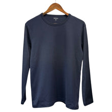 Lade das Bild in den Galerie-Viewer, BARNEYS NEW YORK バーニーズニューヨーク アルビニ社製コットンロングスリーブカットソー 2216182 S ネイビー 15486
