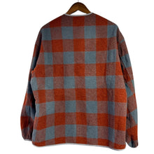 将图片加载到图库查看器，Graphpaper グラフペーパー 24AW Tri-Spin Loop Cardigan チェック柄ジップアップカーディガン GU243-10051 1 ブリック×グレー 15290
