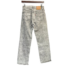 将图片加载到图库查看器，Levi&#39;s リーバイス 501 USA製 90&#39;s ケミカルウォッシュカットオフデニムパンツ W28 グレー 14901
