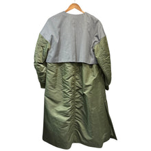 이미지를 갤러리 뷰어에 로드 , ENFOLD エンフォルド 20AW MIX FARIC COAT ナイロン切替コート 300DA230-0730 36 カーキ R14609
