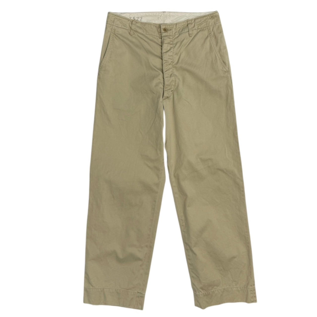 AVIREX7522 アヴィレックス7522 CHINO TROUSERS ワイドシルエットチノパン サイズ34 7832910007 14508