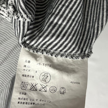 将图片加载到图库查看器，JUNYA WATANABE ジュンヤワタナベ 07SS ドレープデザインボーダーロングデザインポロシャツ JS-T019 AD2006
