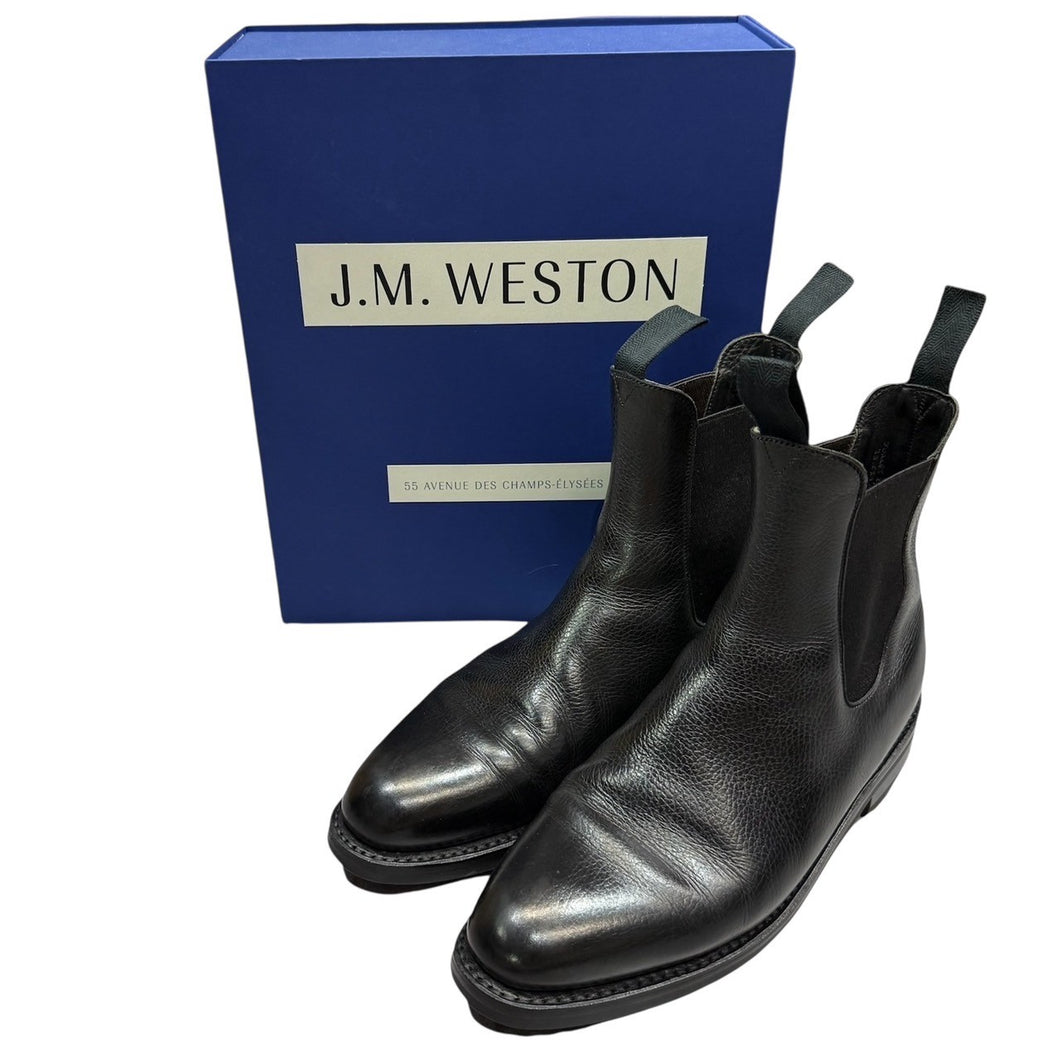 J.M. WESTON ジェイエムウエストン 705 サイドゴアレザーブーツ 7B カスタムオーダー品 ブラック 箱有 14725