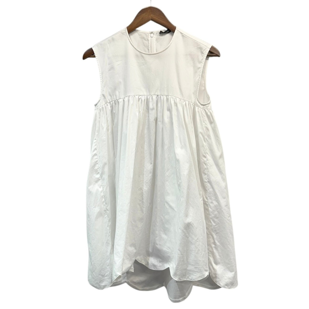 YOKO CHAN ヨーコチャン ノースリーブスカラッププルオーバーシャツ YCB-221-254 38 ホワイト 14942