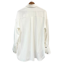 画像をギャラリービューアに読み込む, ENFOLD エンフォルド 25SS DRAPE-HEM SHIRT ドレープシャツ 300IS230-3191 38 ホワイト 14797
