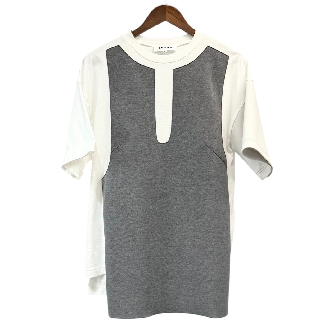 ENFOLD エンフォルド 21AW クラシック天竺カッティングTシャツ 300EA280-2160 38 ホワイト 14563