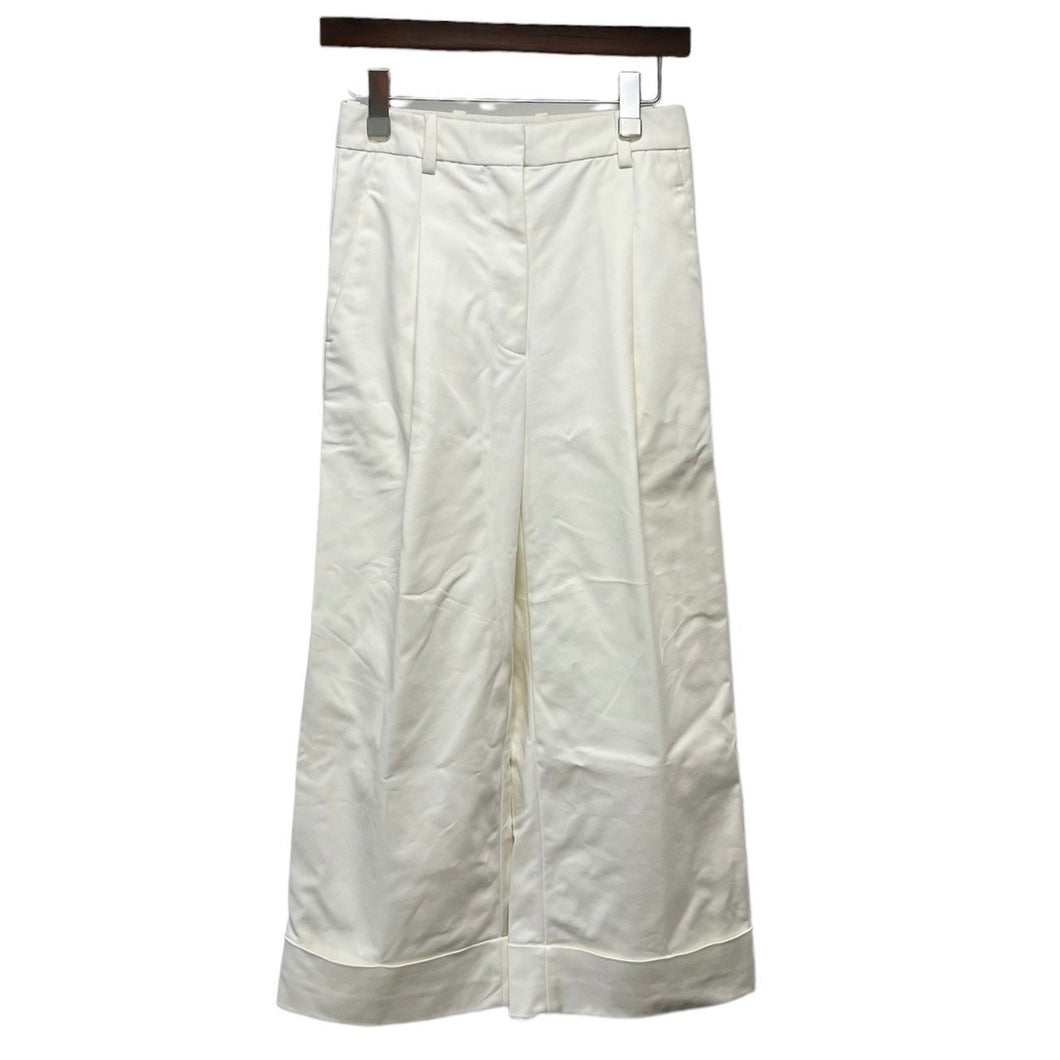 3.1 Phillip Lim スリーワンフィリップリム コットンワイドストレートパンツ 00 ホワイト R2145859CNTW 3529
