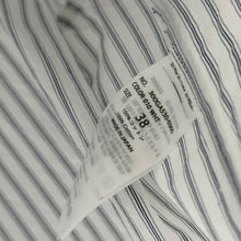 이미지를 갤러리 뷰어에 로드 , ENFOLD エンフォルド 23AW FRONT-WING SHIRT ストライプ半袖シャツ 300GA530-0360 38 ホワイト 14713

