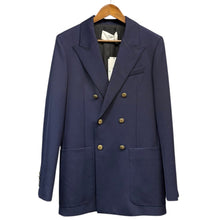 Load image into Gallery viewer, AMI PARIS アミパリ ダブルブレストテーラードジャケット 紺ブレ 44 ネイビー HBV200.WV0004 14873
